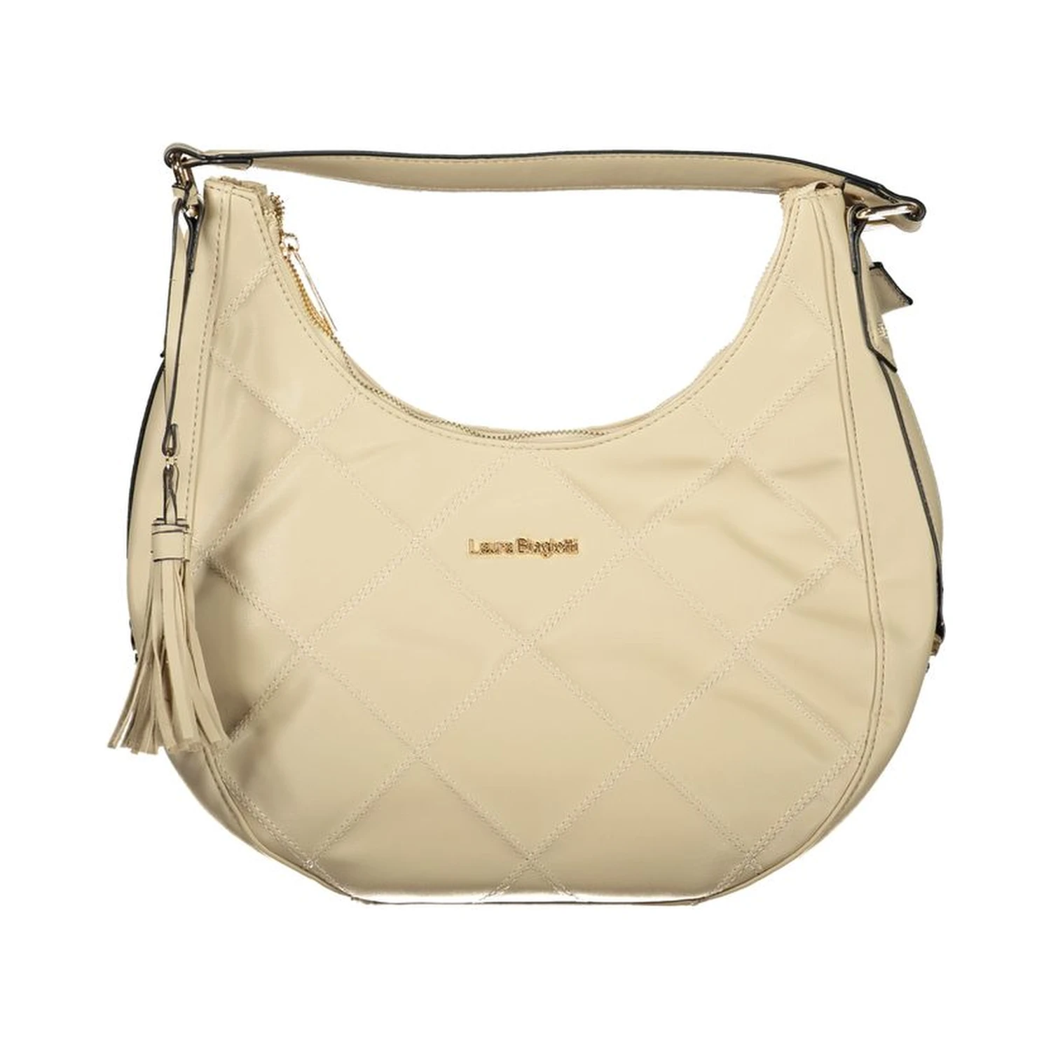 Beige PVC Women Handbag