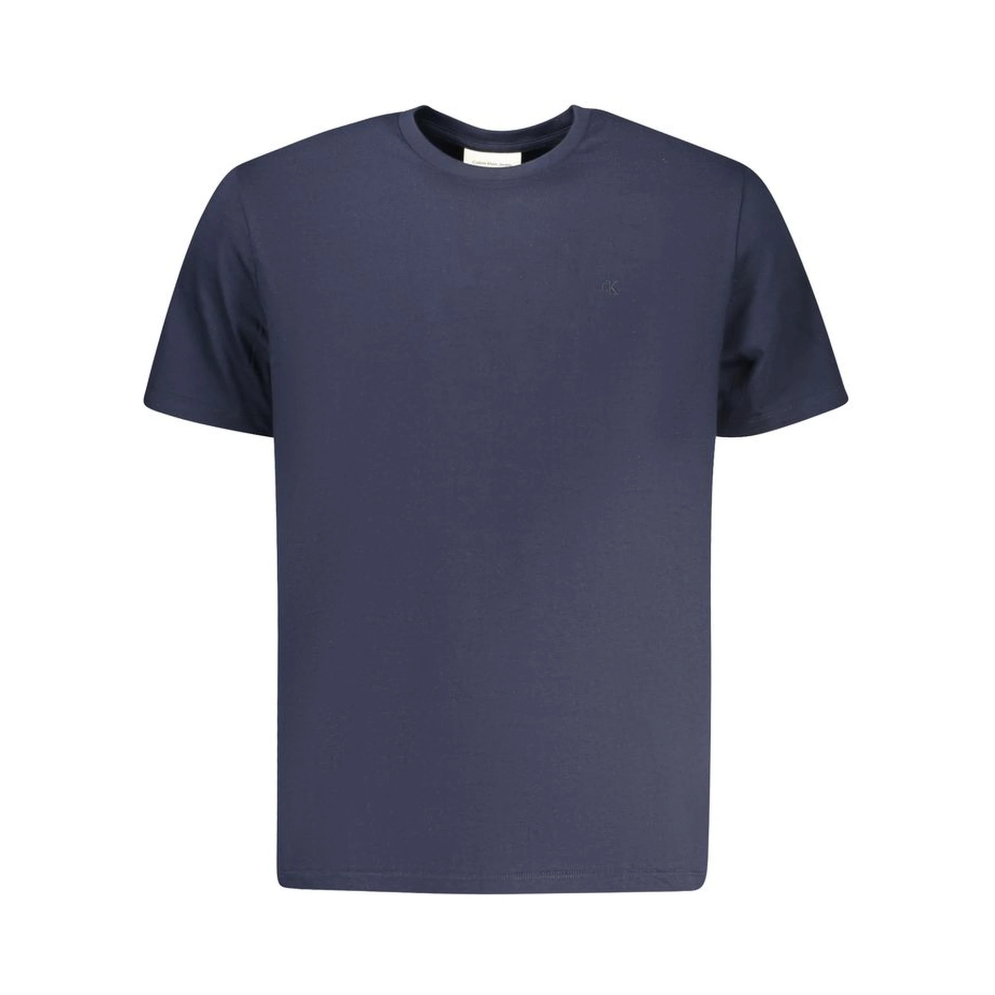 Blue Cotton Men T-Shirt