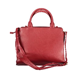 Red PVC Women Handbag