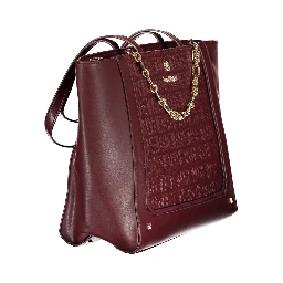 Red PVC Women Handbag