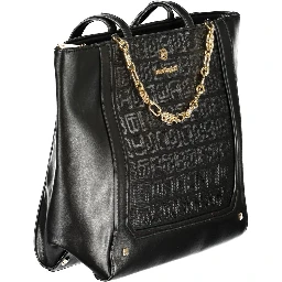 Black PVC Women Handbag