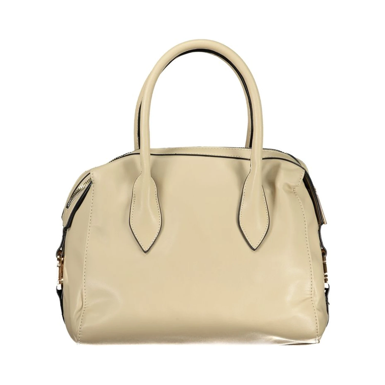 Beige PVC Women Handbag
