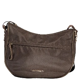 Brown Polyester Women Handbag