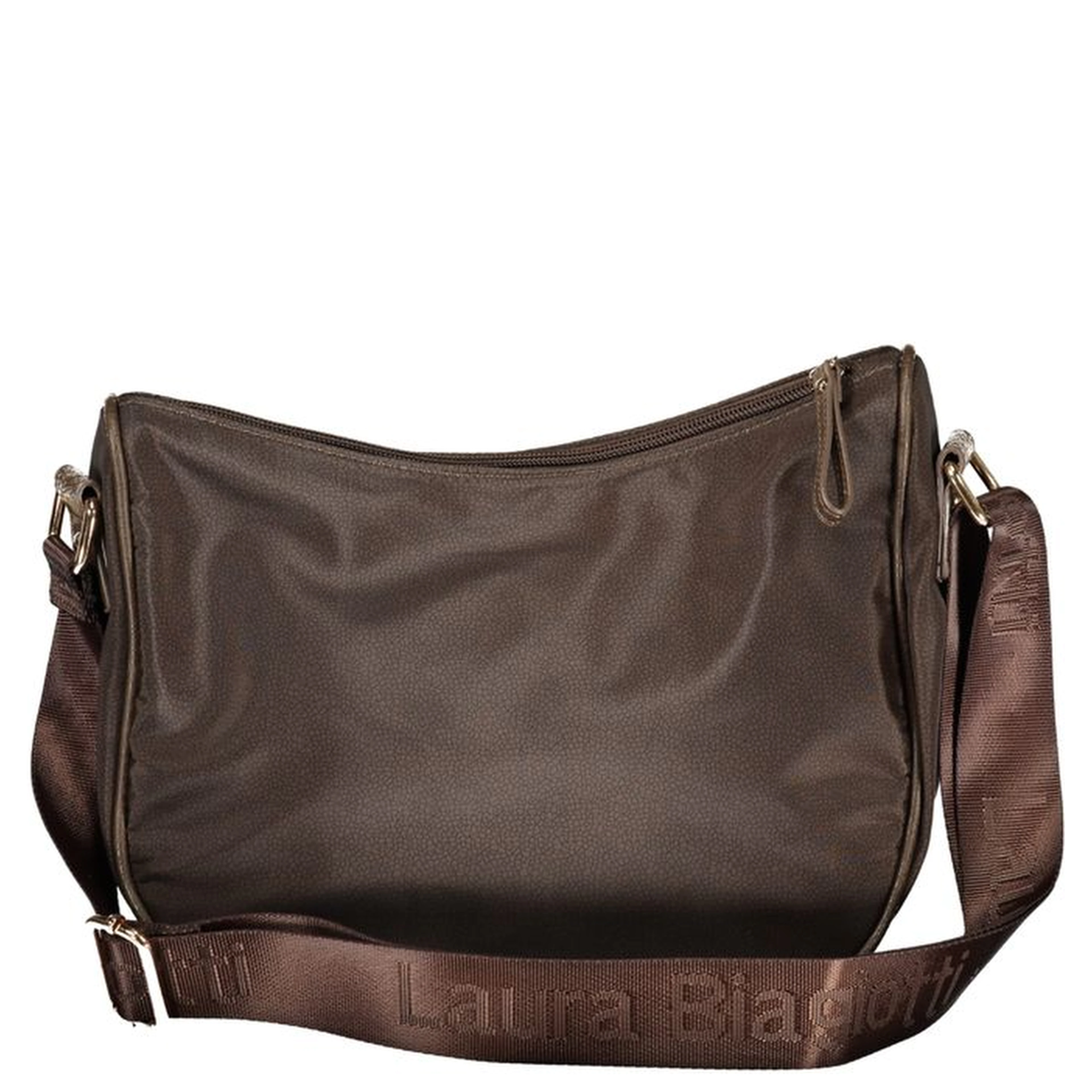 Brown Polyester Women Handbag