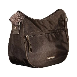 Brown Polyester Women Handbag