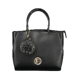 Black PVC Women Handbag