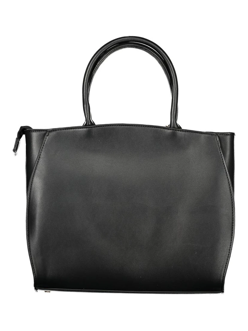 Black PVC Women Handbag