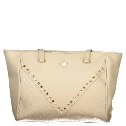 Beige PVC Women Handbag