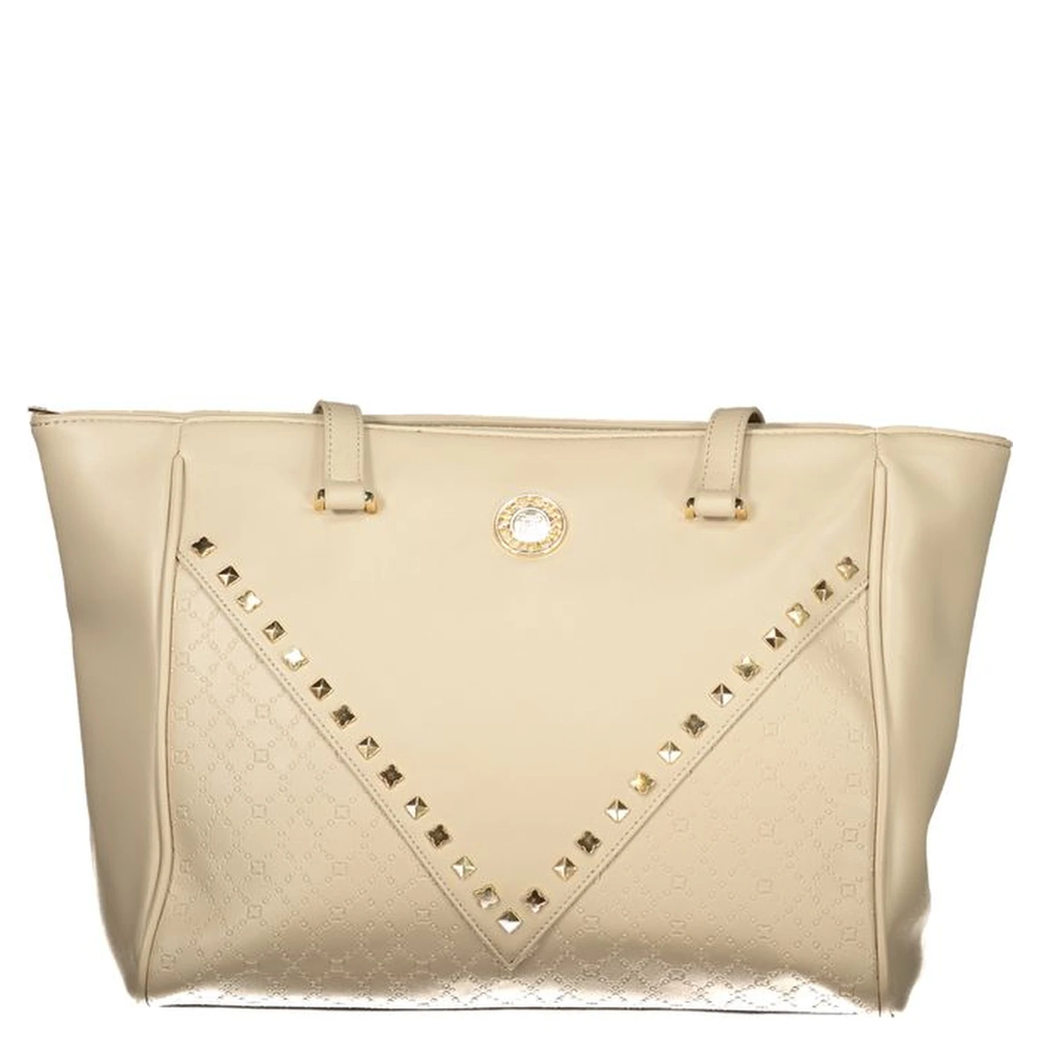 Beige PVC Women Handbag