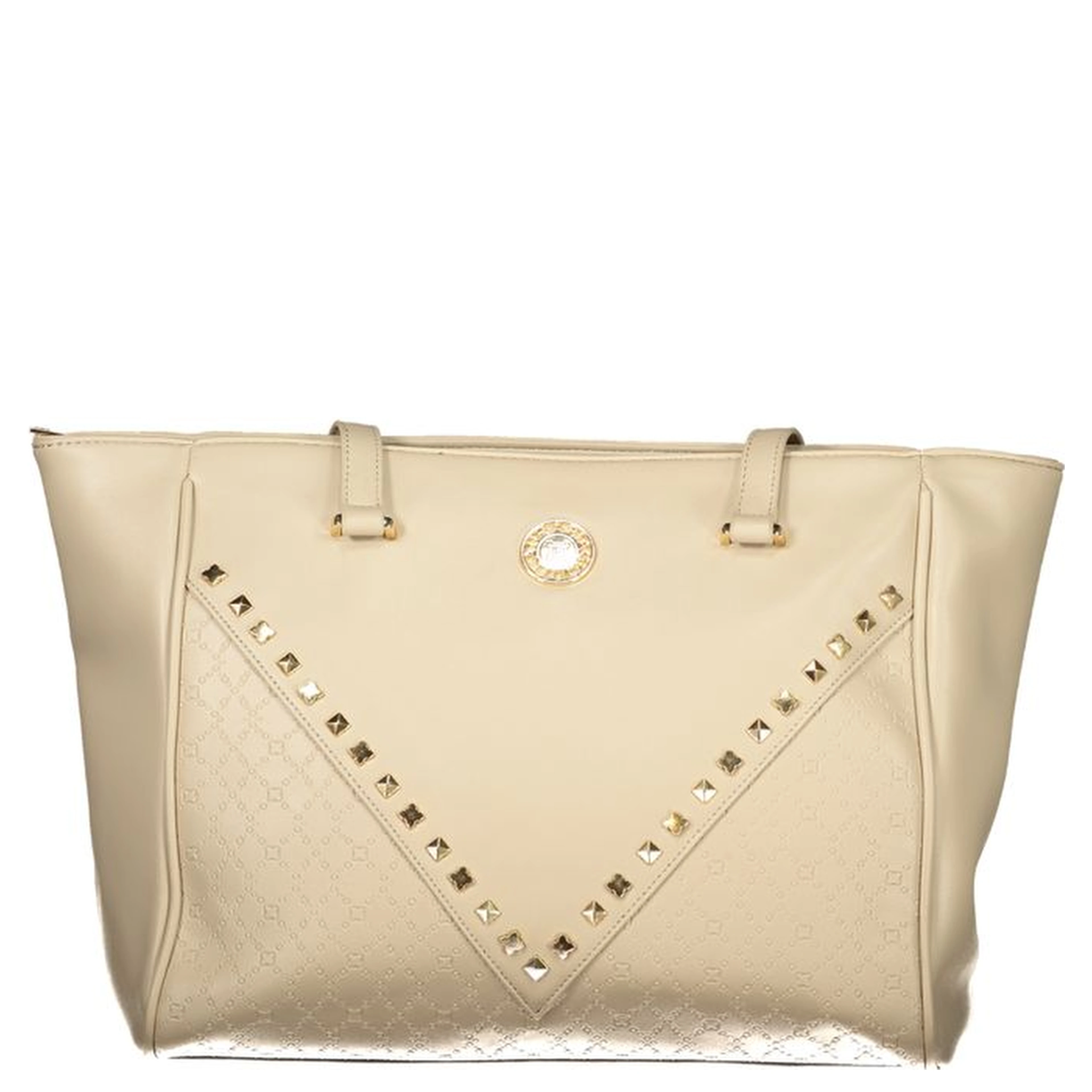 Beige PVC Women Handbag