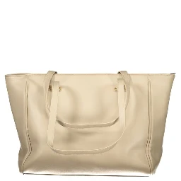 Beige PVC Women Handbag