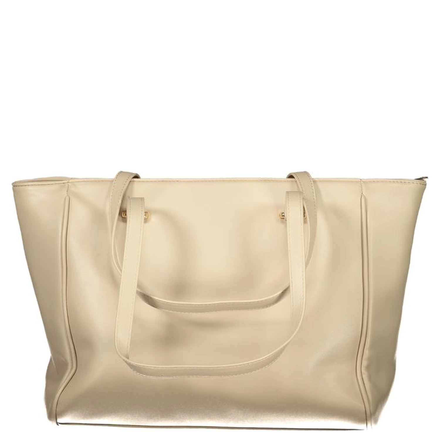 Beige PVC Women Handbag