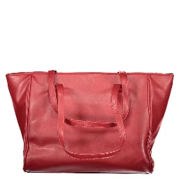 Red PVC Women Handbag