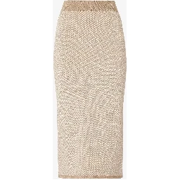 FF silk and cashmere skirt