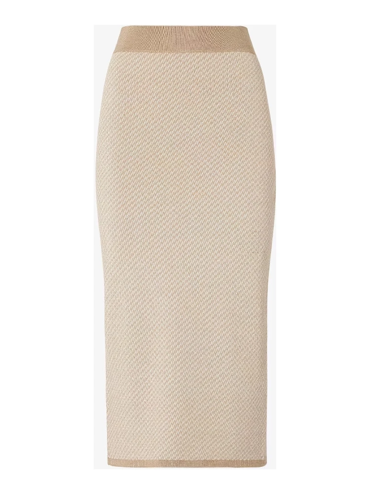 FF silk and cashmere skirt