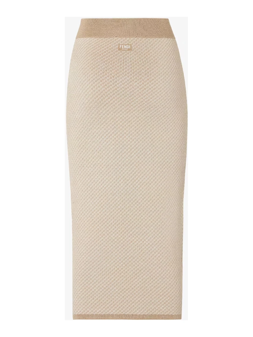 FF silk and cashmere skirt