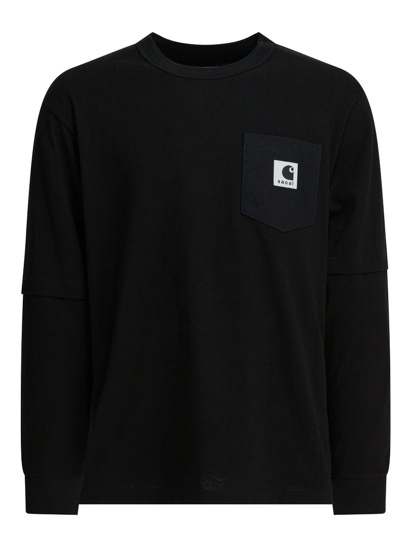 "Sacai x Carhartt WIP" crewneck t-shirt