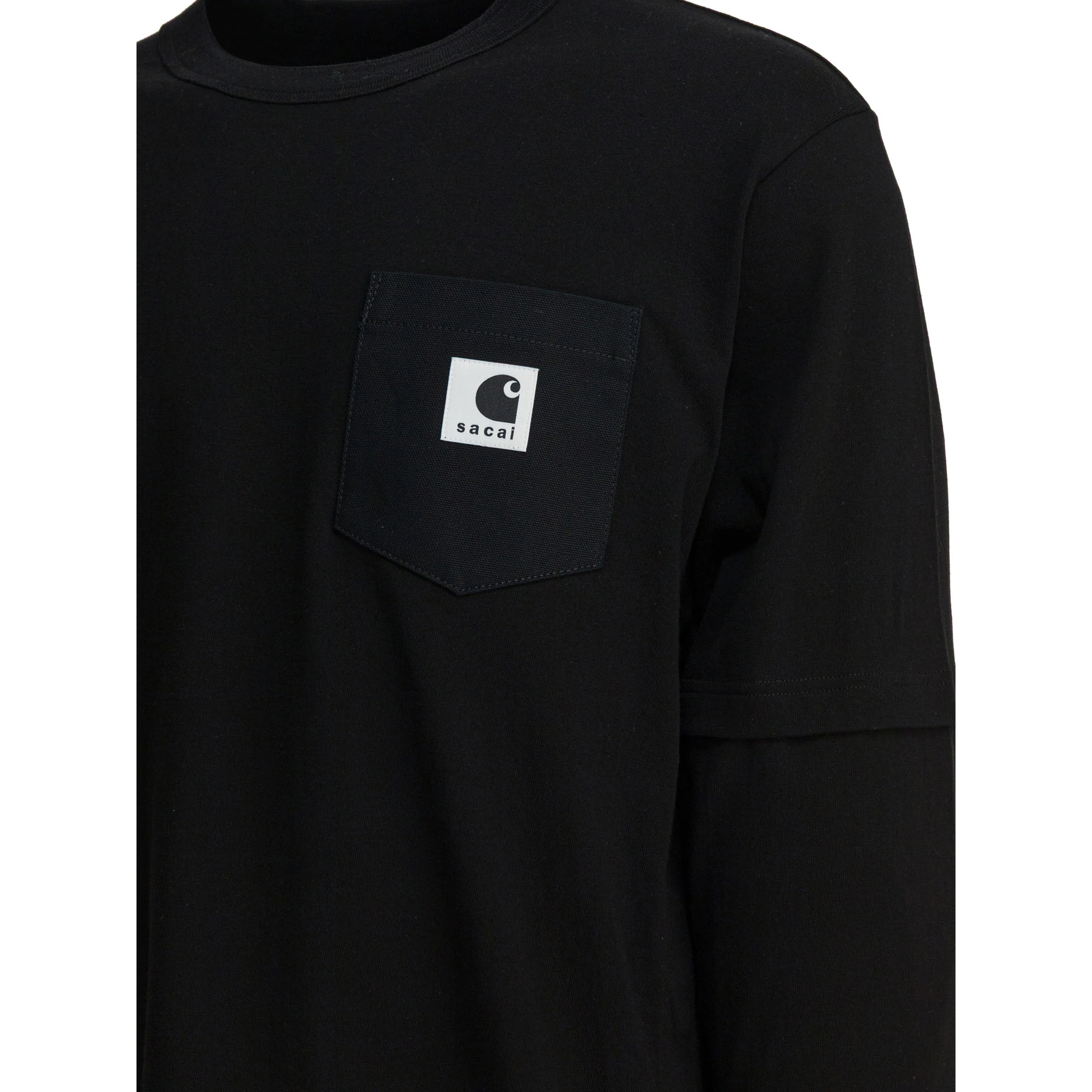 تيشيرت برقبة دائرية من "Sacai x Carhartt WIP"