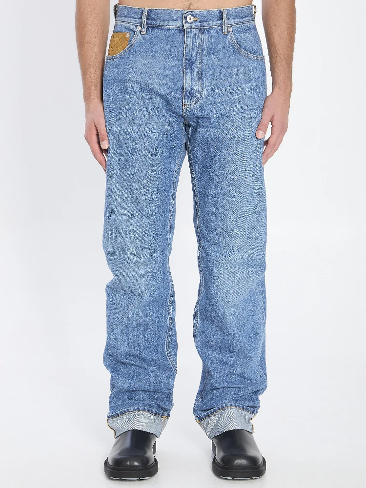 Straight-leg jeans