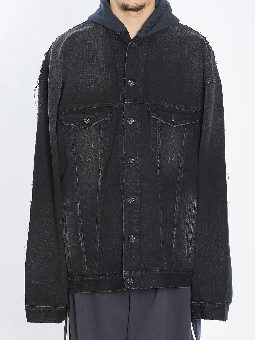 Oversized layered jacket