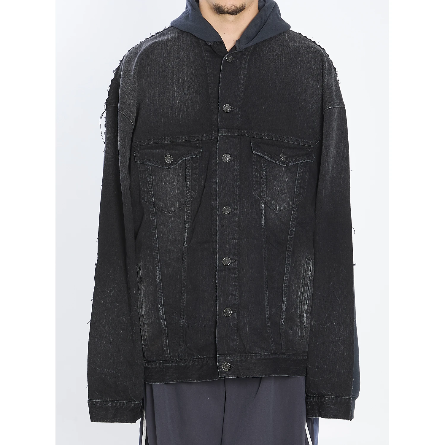 Oversized layered jacket