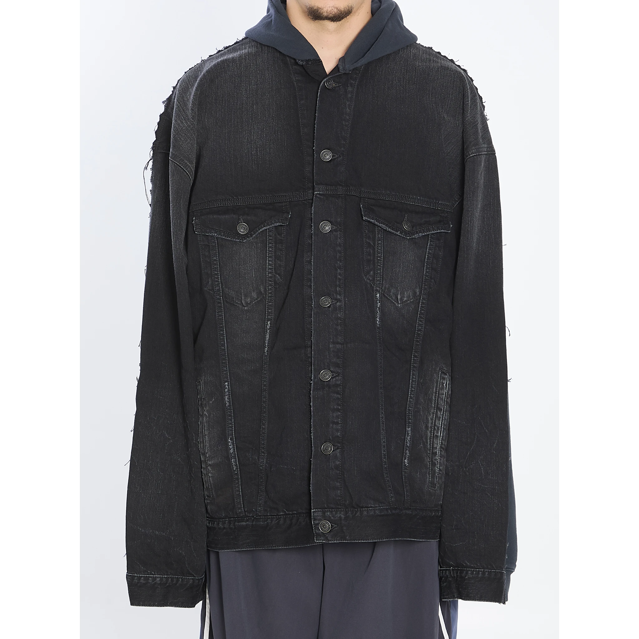 Oversized layered jacket