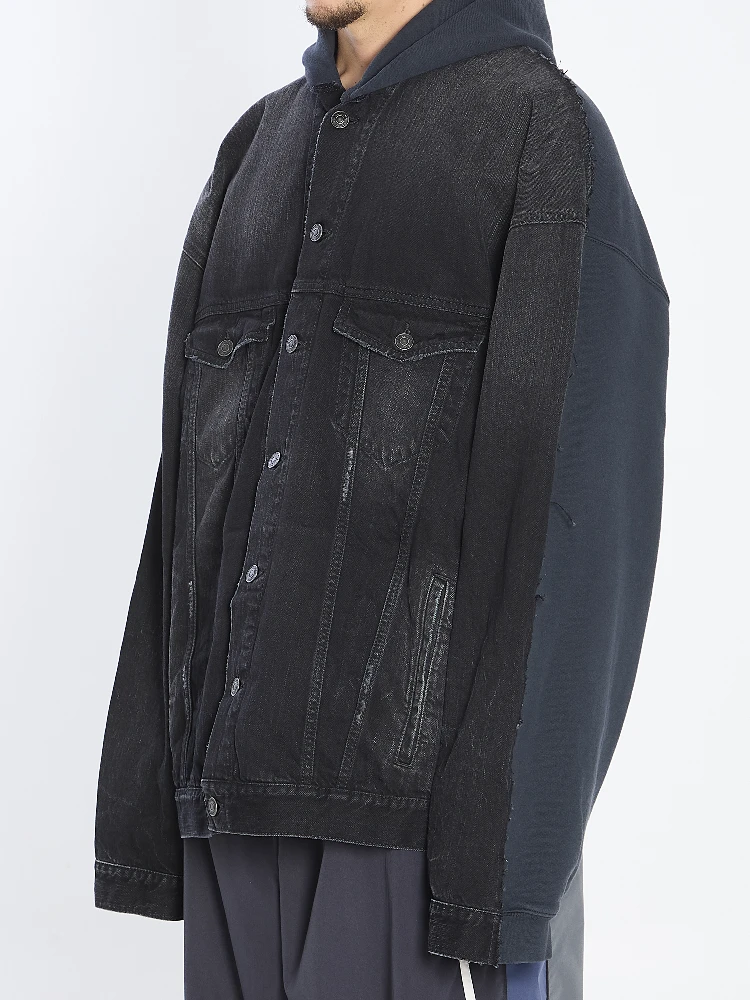 Oversized layered jacket alternative