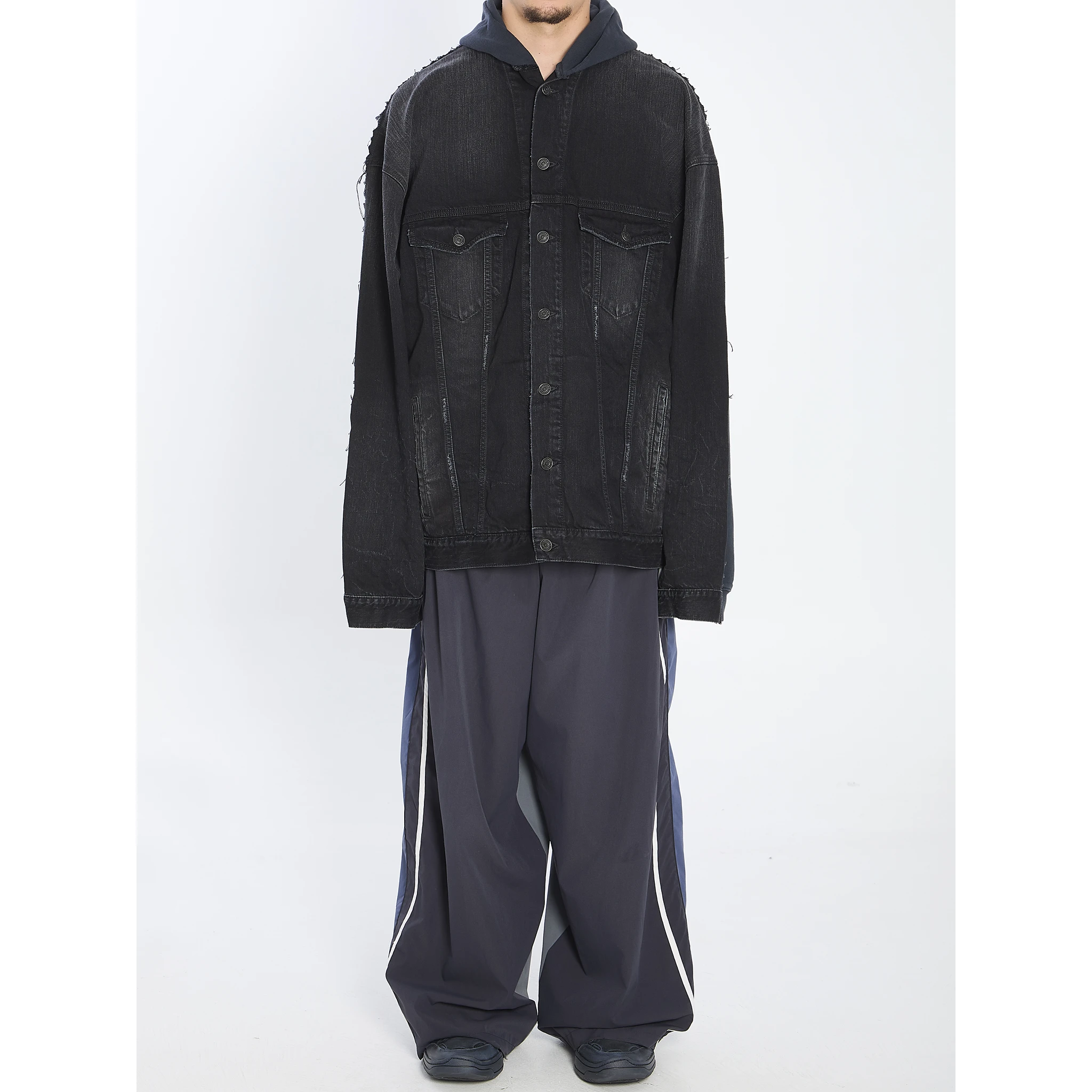 Oversized layered jacket