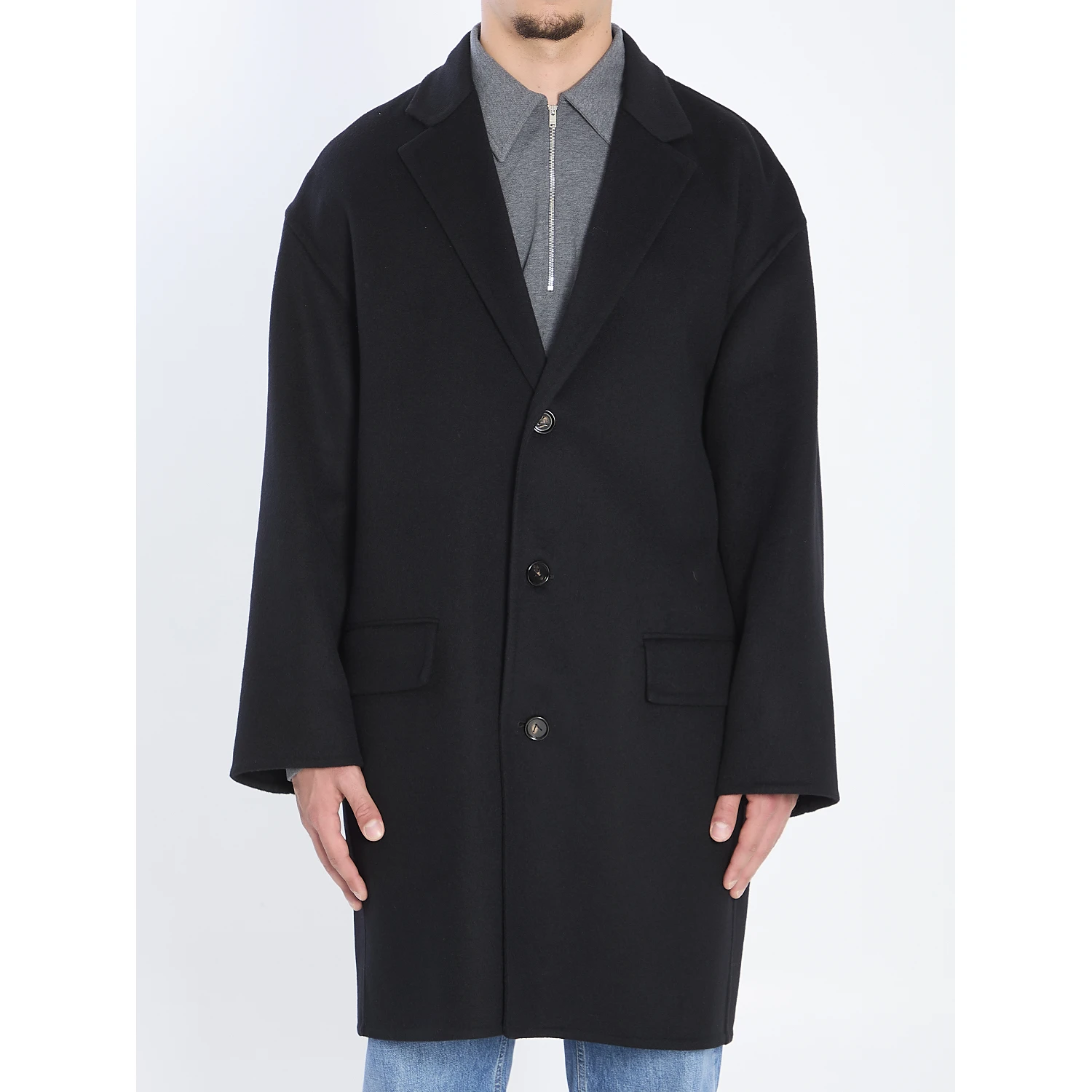 Midi wool coat