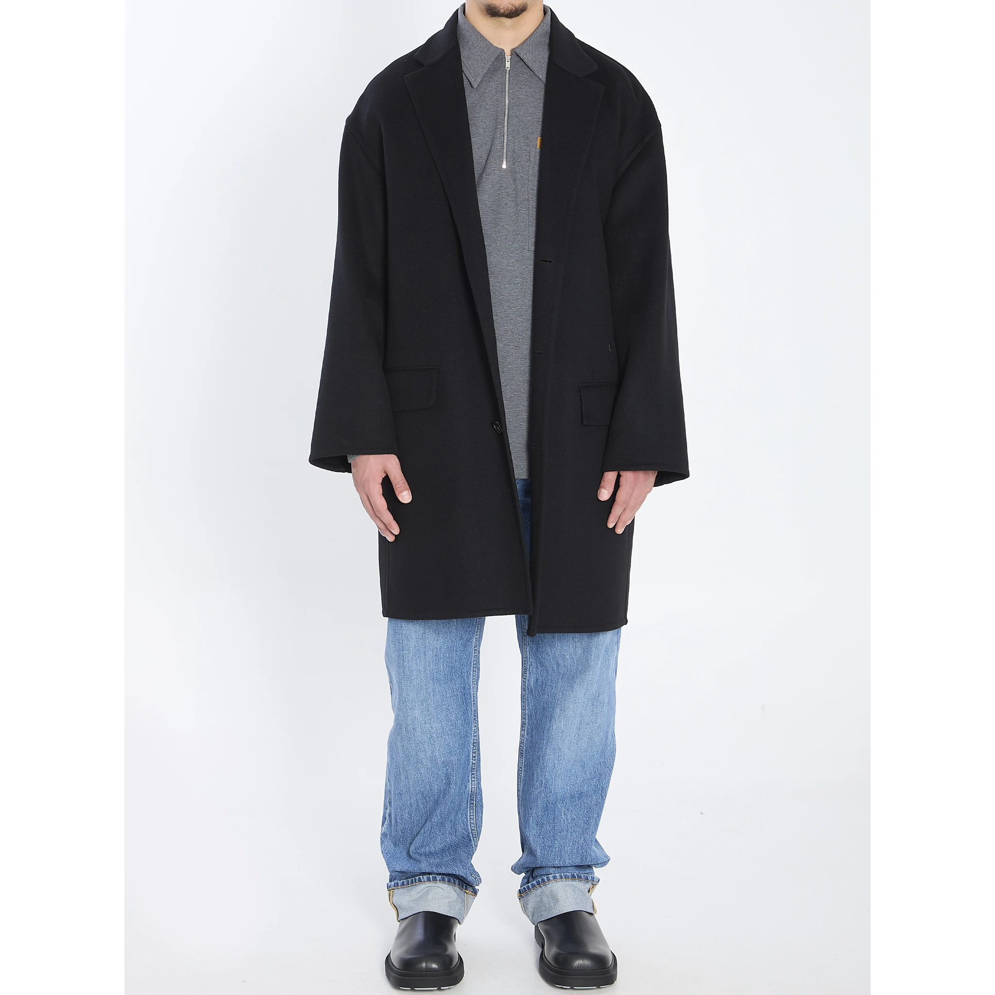 Midi wool coat