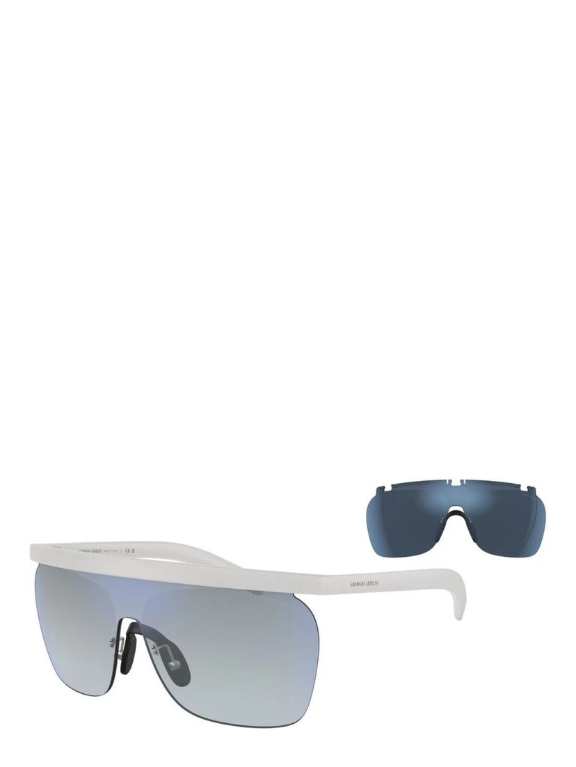 White Acetate Sunglasses