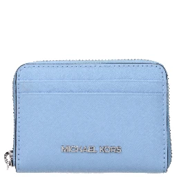 Light Blue Leather Cardholder