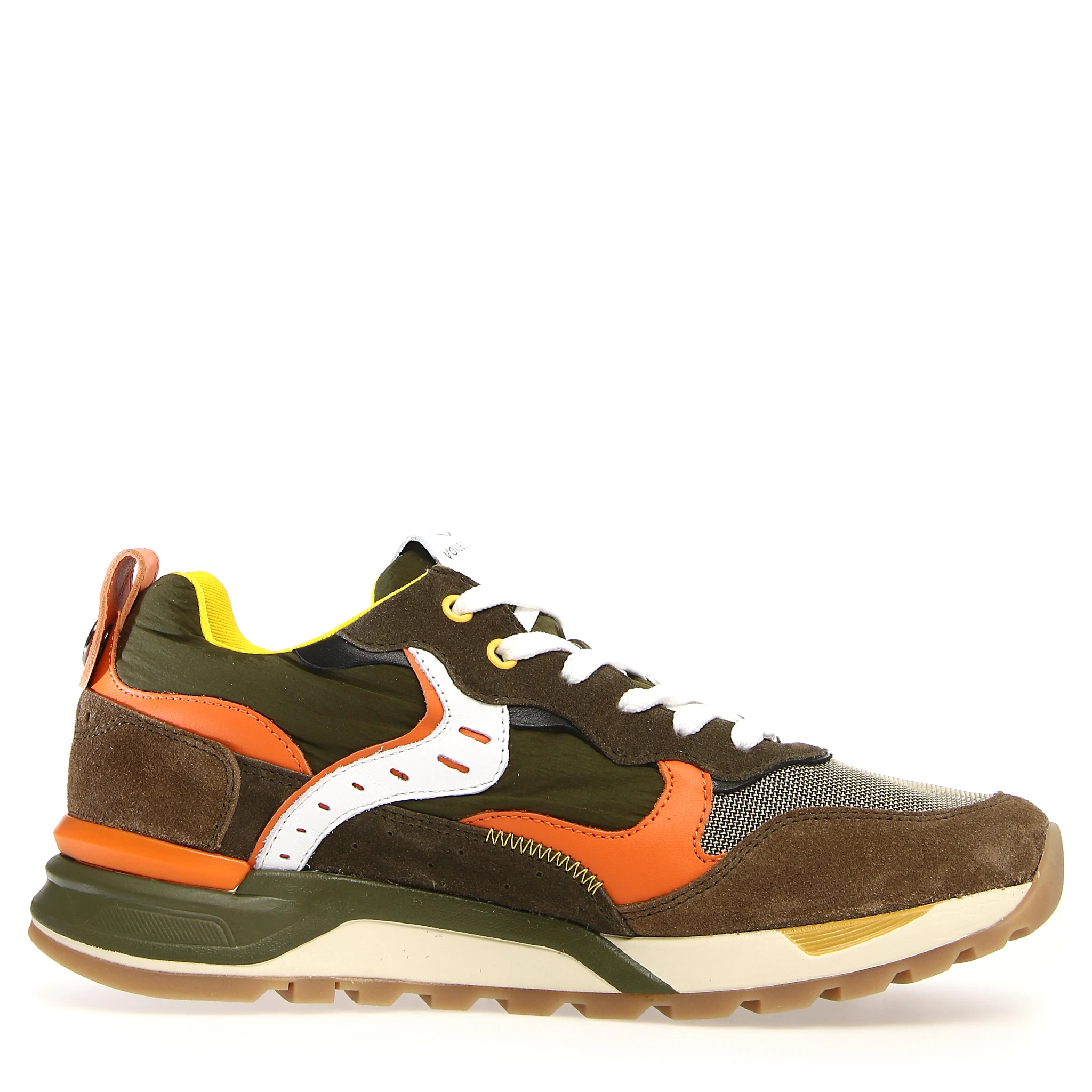 Man Sneakers Leather, Textile Fibers