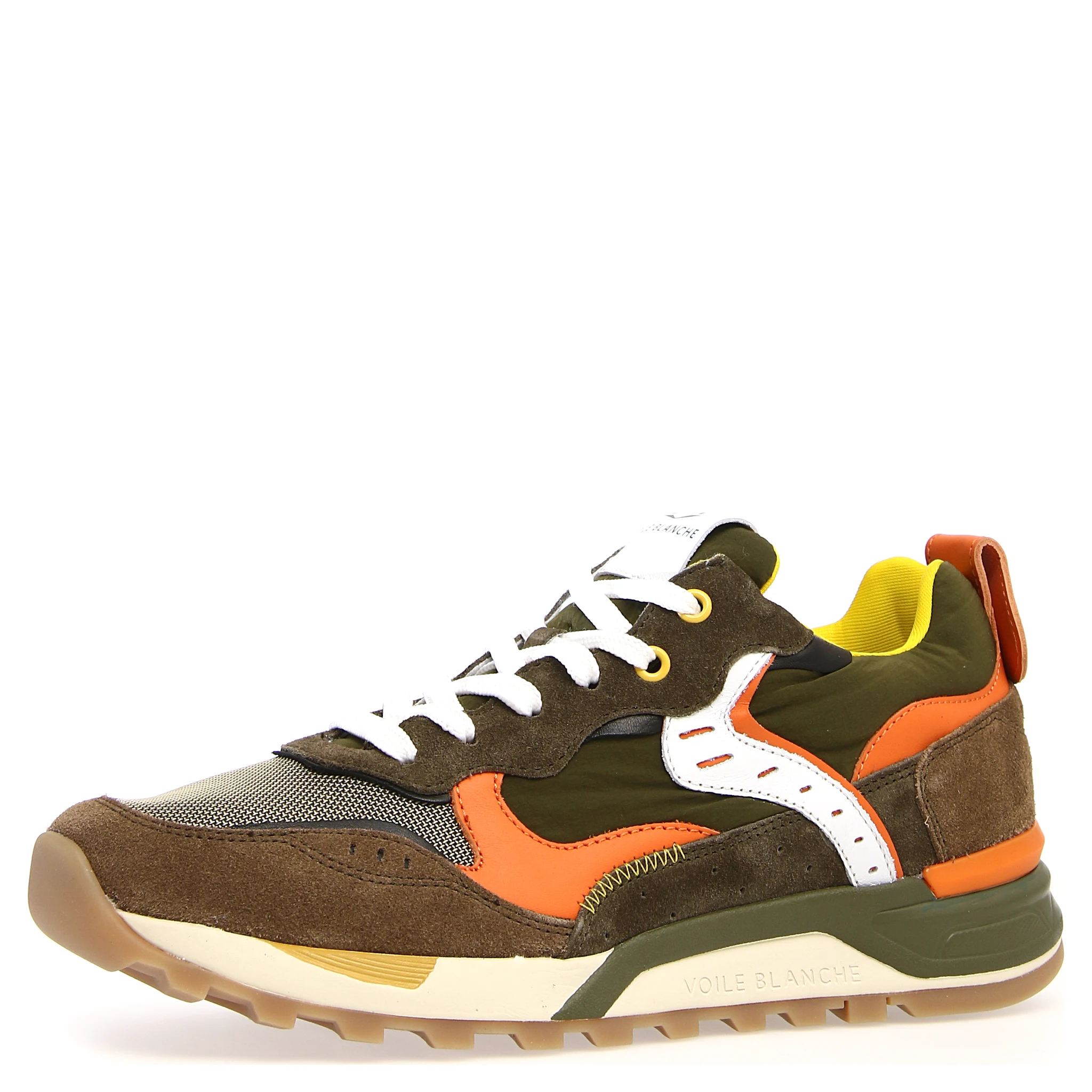 Man Sneakers Leather, Textile Fibers