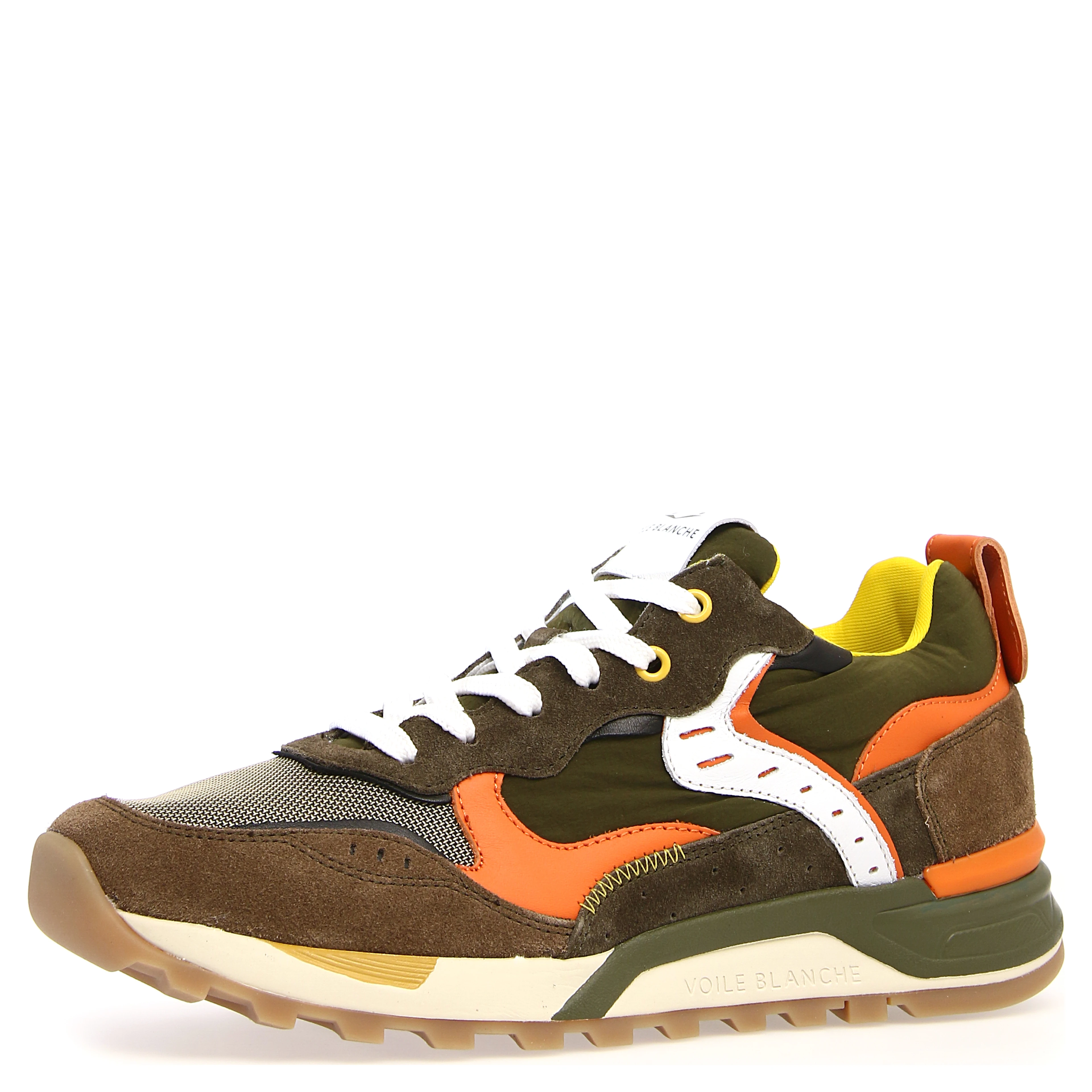 Man Sneakers Leather, Textile Fibers