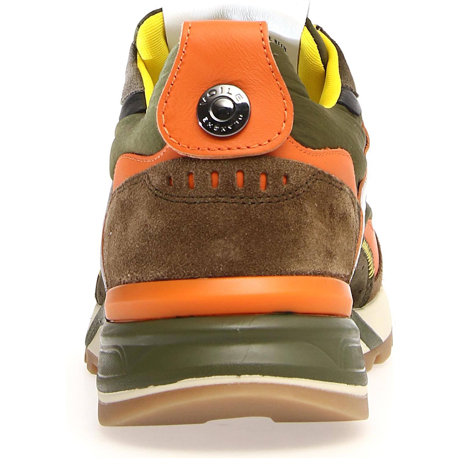 Man Sneakers Leather, Textile Fibers