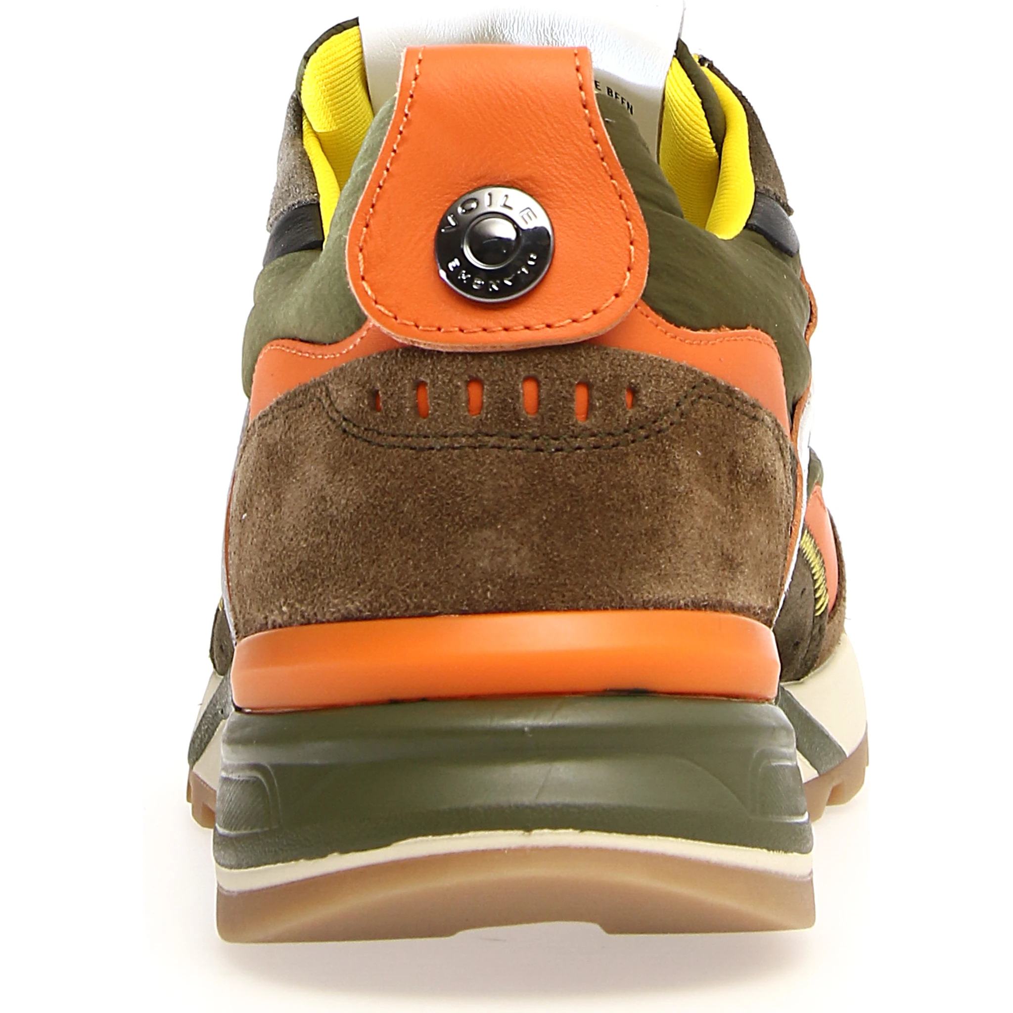 Man Sneakers Leather, Textile Fibers