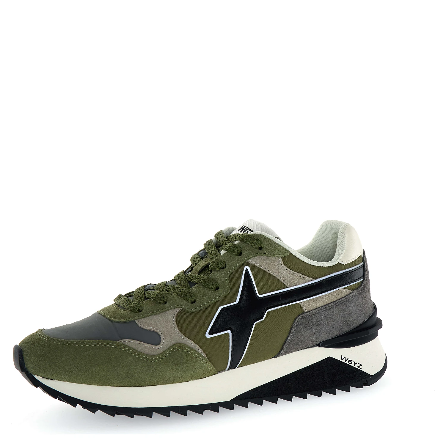 Urban Adventure Sneakers With Chunky Ultra-light Sole And Technical Fabric Design