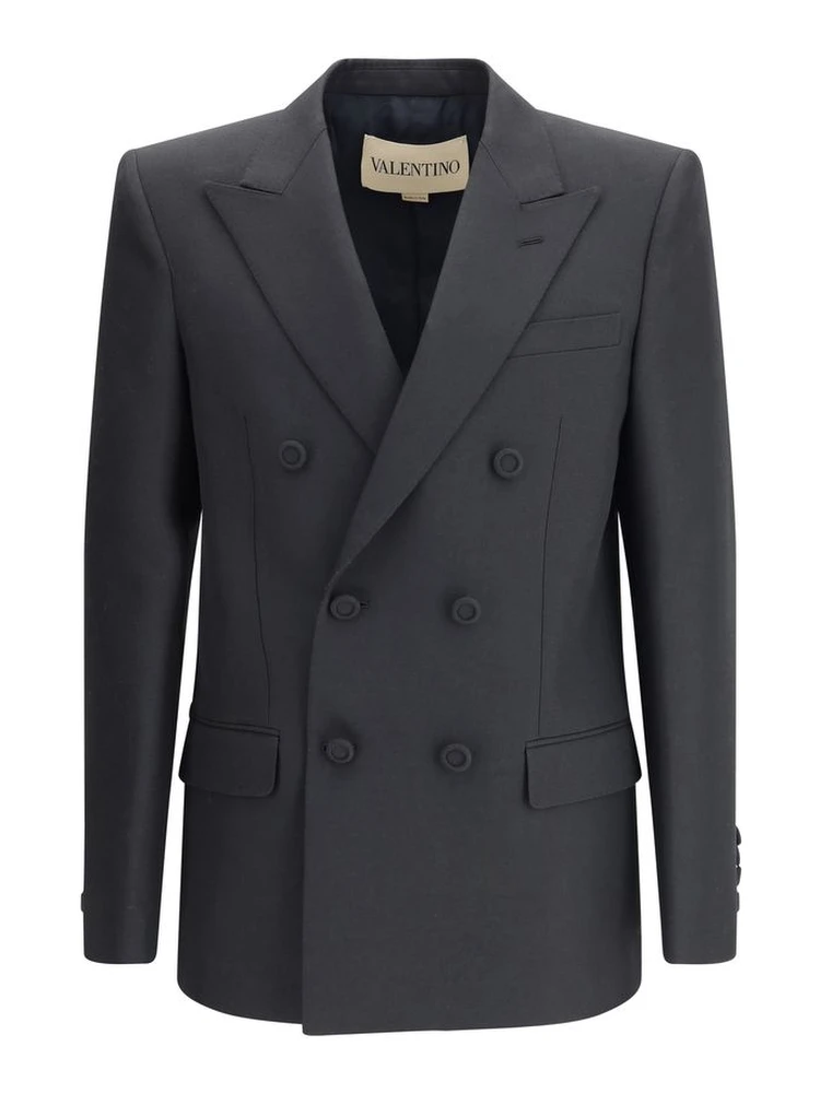 Black Polyester Coat