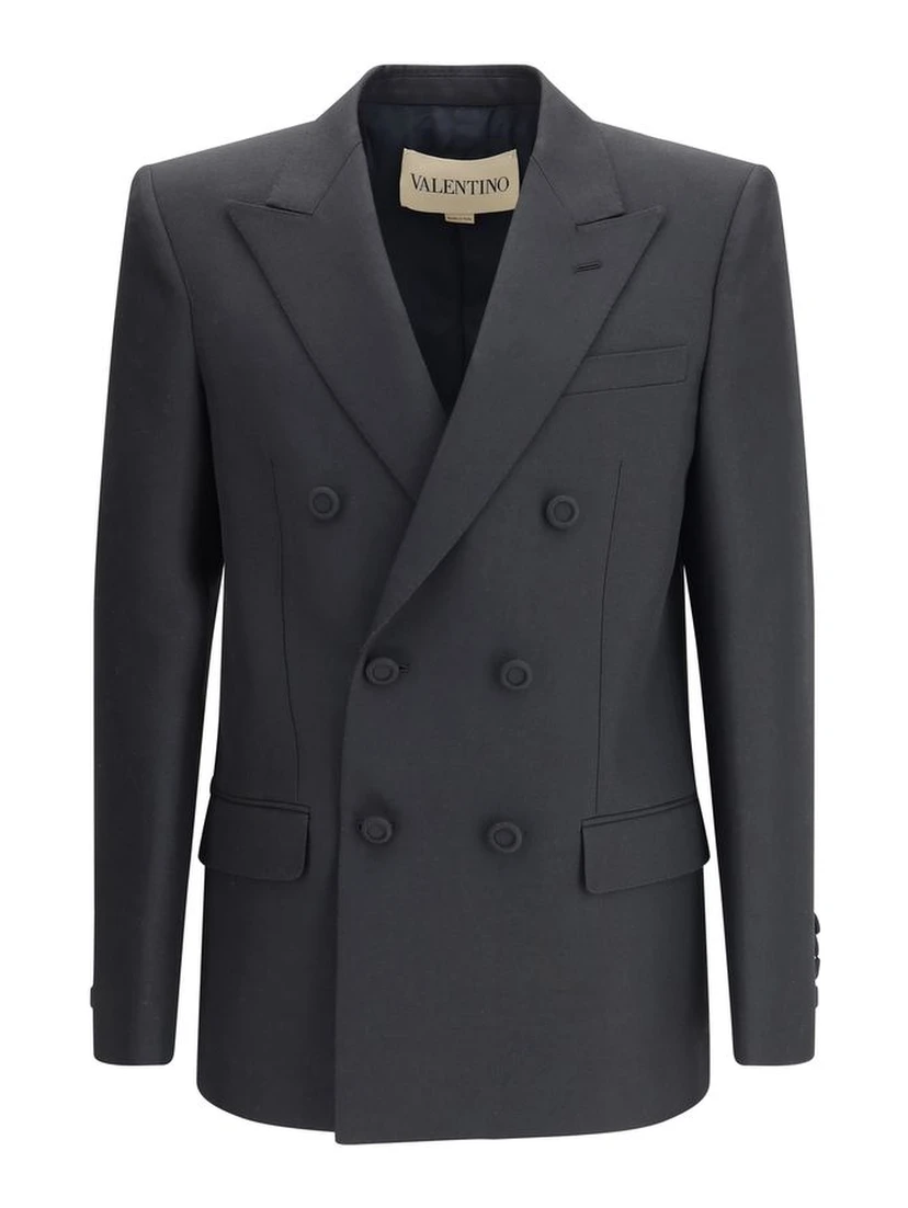 Black Polyester Coat