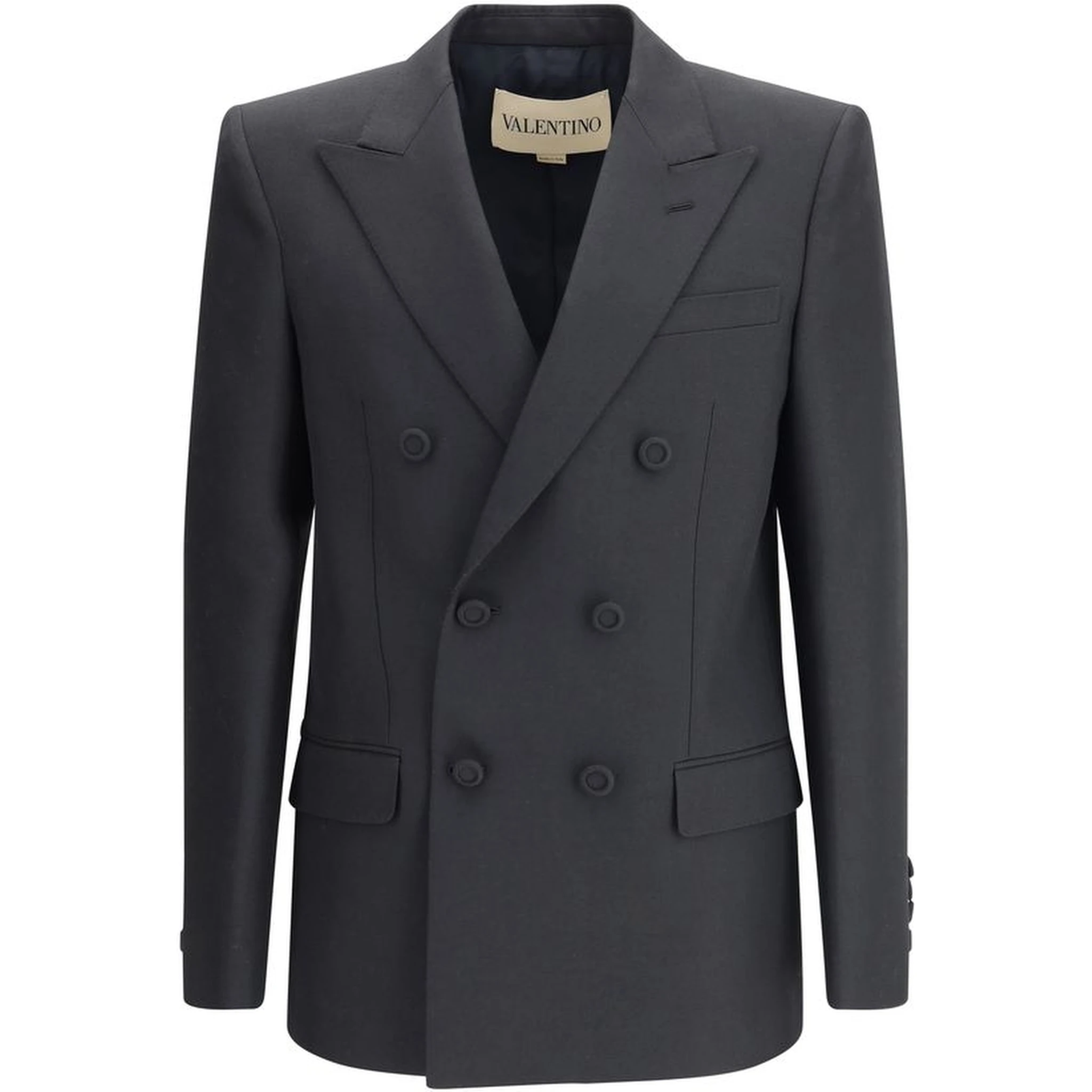 Black Polyester Coat
