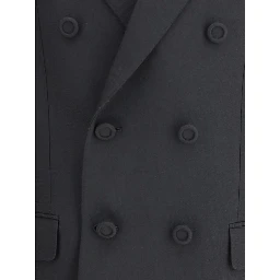 Black Polyester Coat