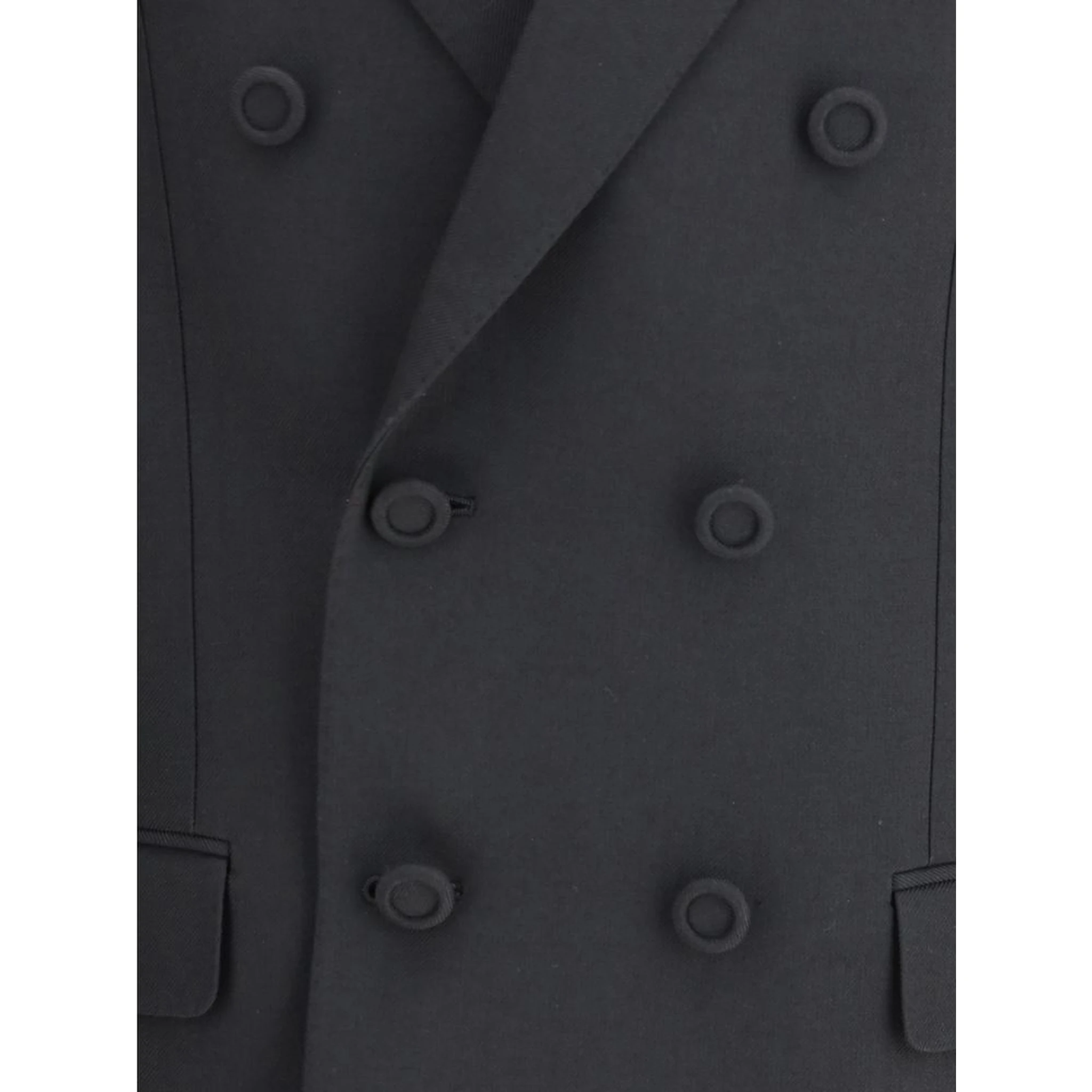 Black Polyester Coat