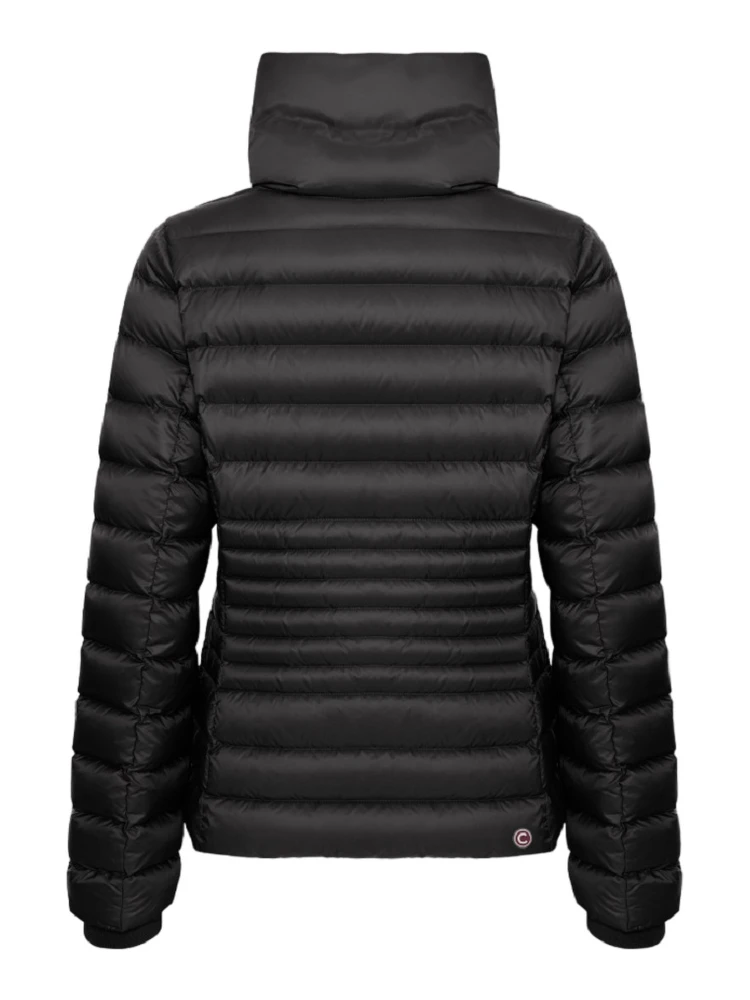 Funnel Neck Down Coat In Porpora alternative