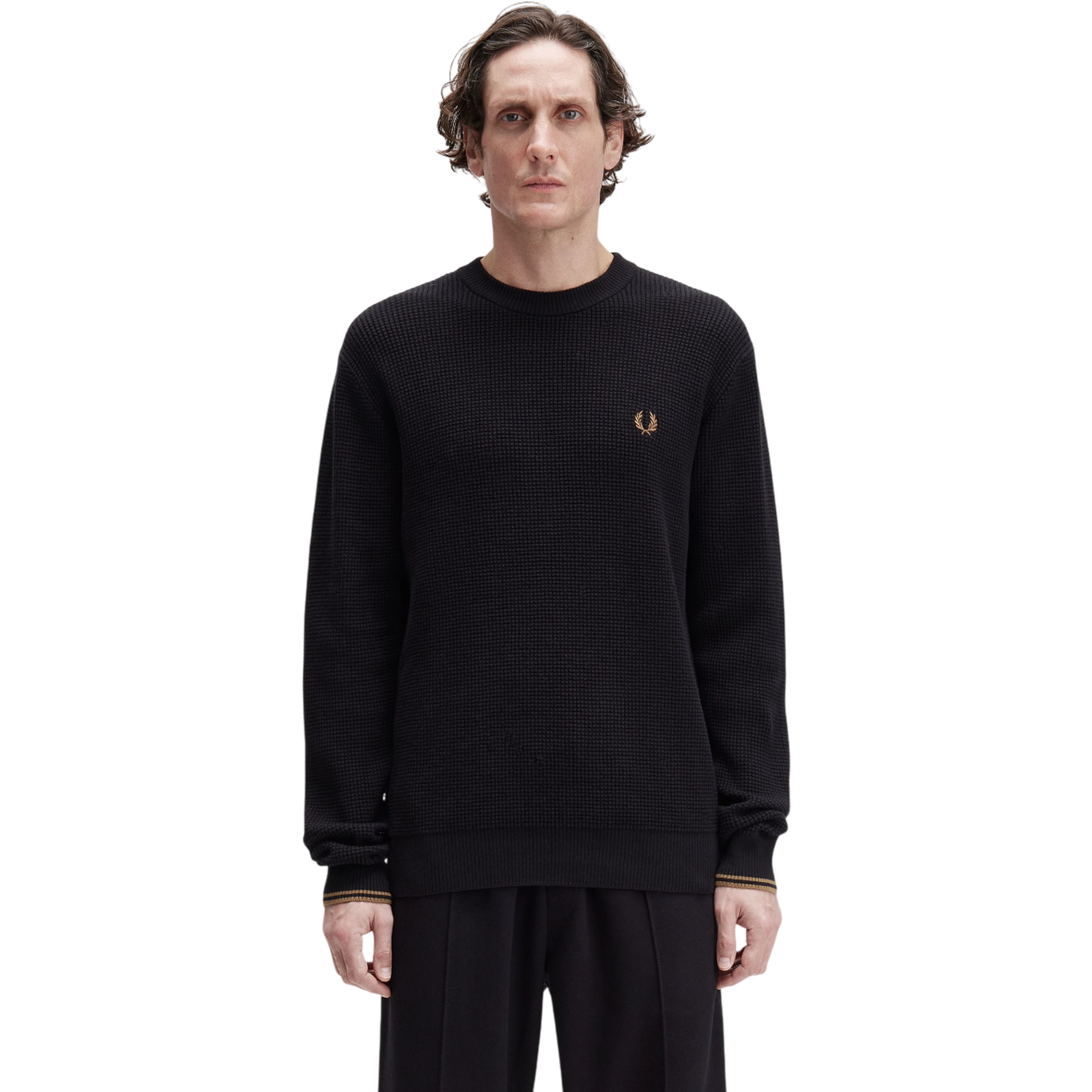 Combed cotton sweater