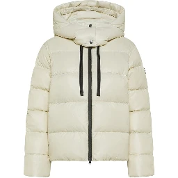 hooded puffer jacket