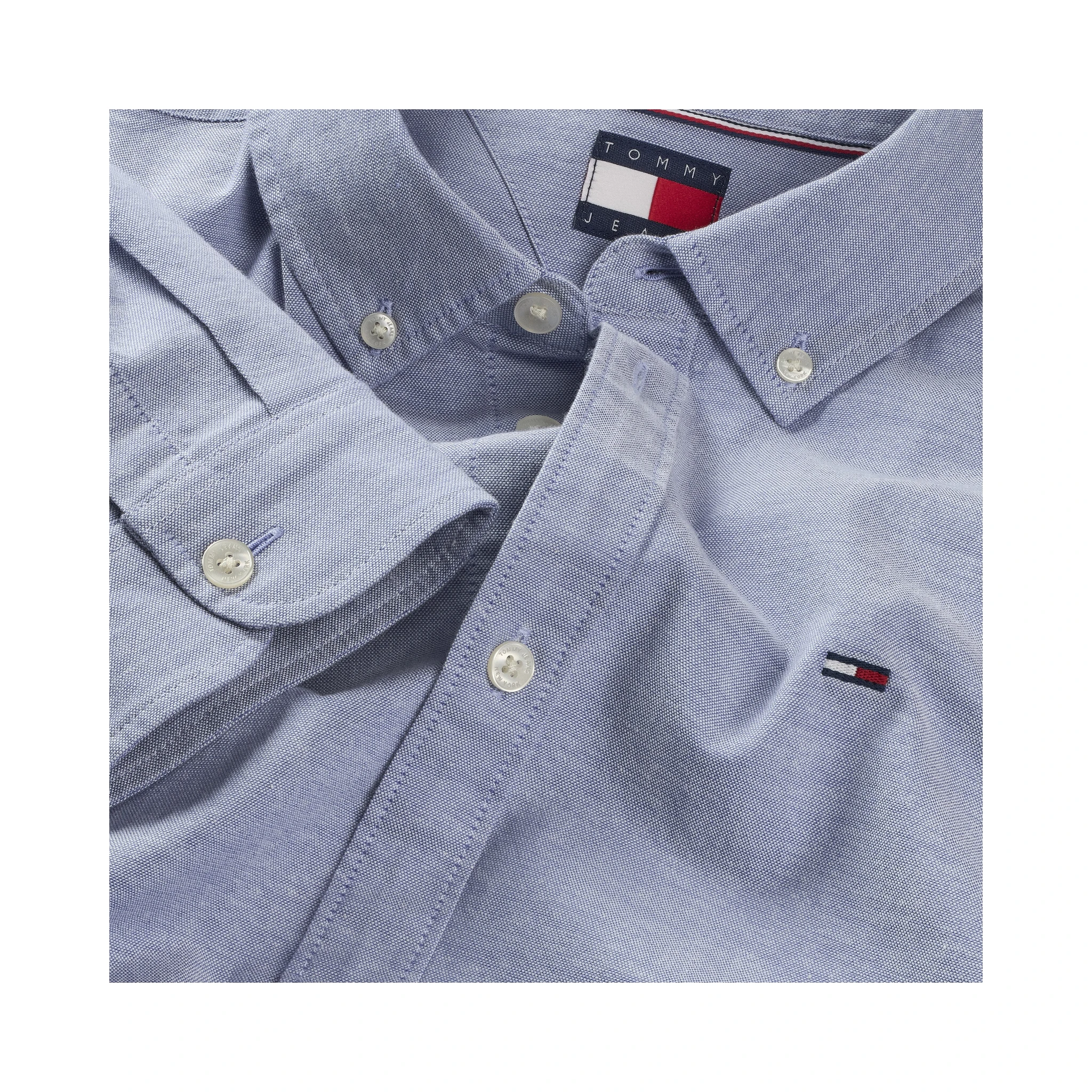 TOMMY JEANS Shirts Clear Blue