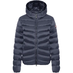 hooded quilted jacket