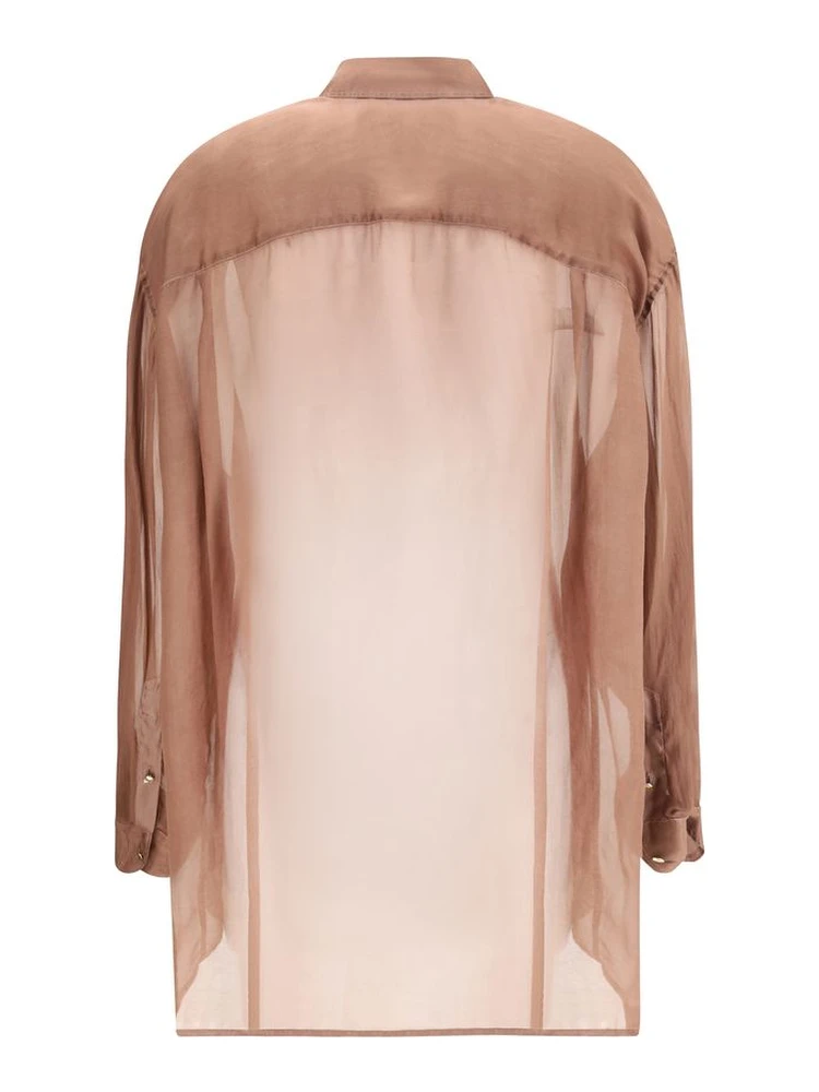 Bordeaux Silk Blouse alternative