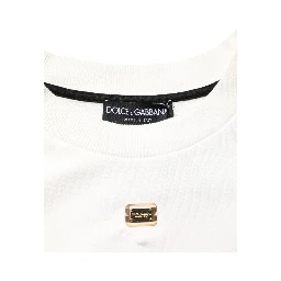 White DG Logo Crew Neck Sweatshirt Sweater